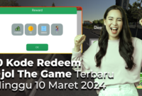 10 Kode Redeem Ojol The Game Terbaru Minggu 10 Maret 2024