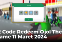 12 Code Redeem Ojol The Game 11 Maret 2024, Klaim Hadiah Gratisnya!