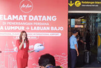 AirAsia meresmikan penerbangan langsung dari Kuala Lumpur-Labuan Bajo di Bandar Udara Komodo Labuan Bajo, Selasa (3/9/2024). Foto: Tajukflores.com/Istimewa