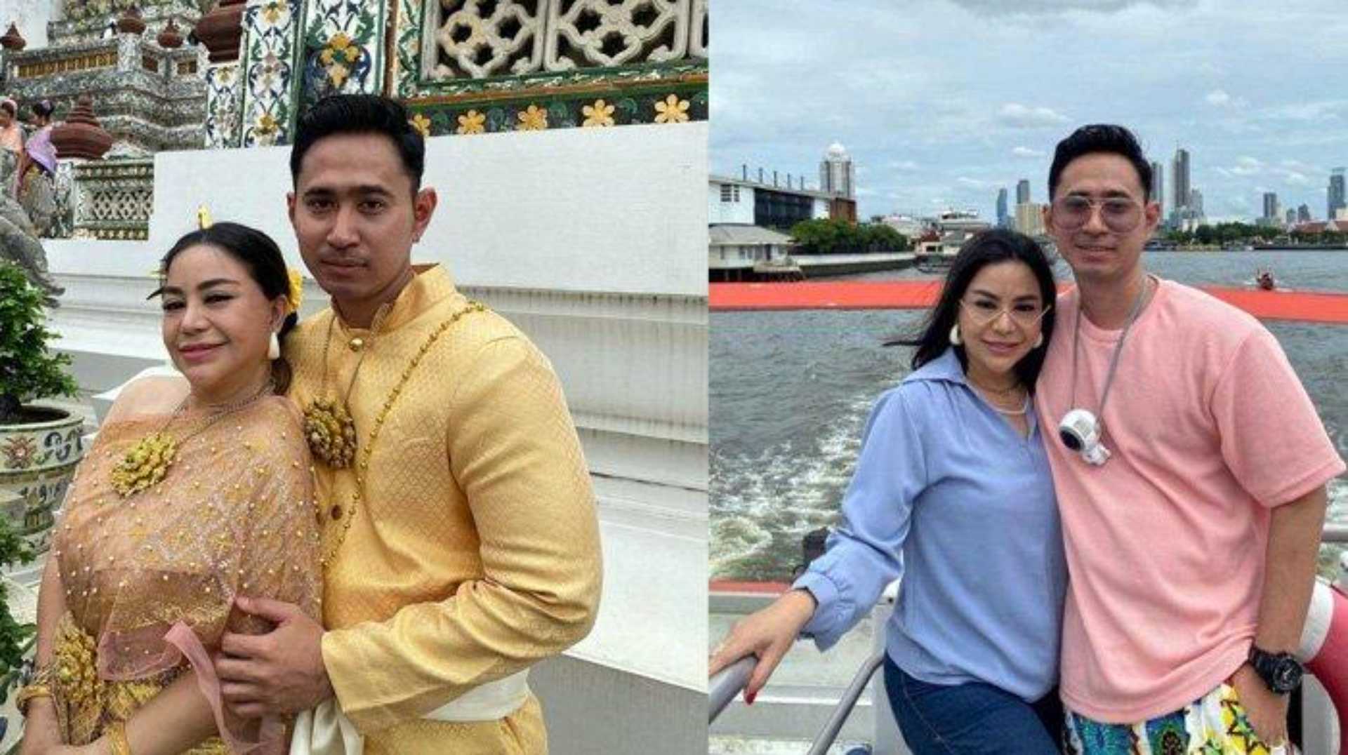 Anisa Bahar dan pacar brondongnya Edwin Bahari