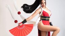 Potret Anya Geraldine, Tanpa celana Dalam? cosplay karakter Mai Shiranui