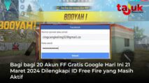 20 Akun FF Sultan Gratis Terbaru Hari Ini Minggu 7 April 2024 Login FB, Google, dan No WA Bebas Klaim No Jual