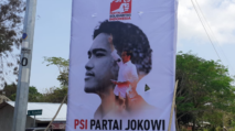 Baliho PSI Partai Jokowi di Labuan Bajo