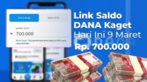 Buruan! Klaim Saldo DANA Kaget hingga Rp700.000 Hari Ini 9 Maret