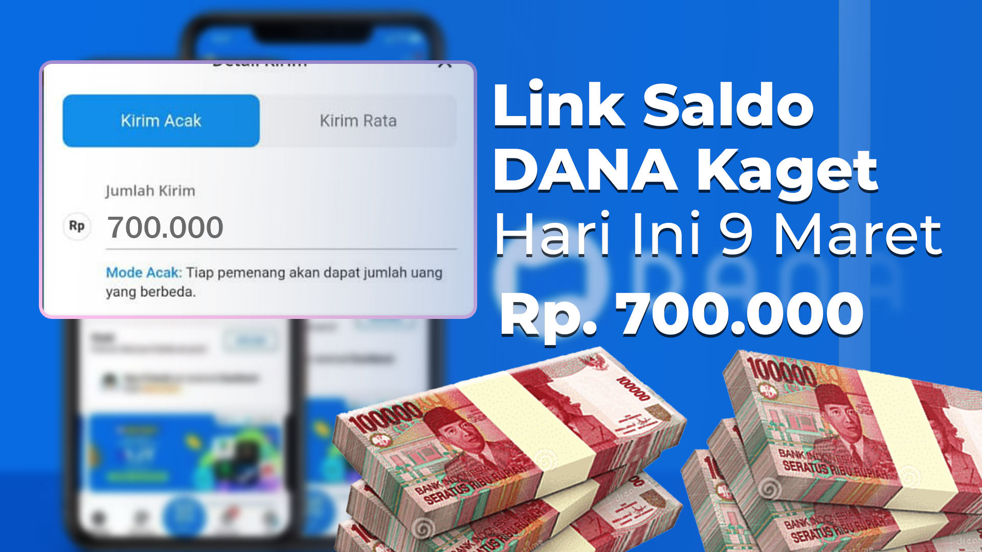 Buruan! Klaim Saldo DANA Kaget hingga Rp700.000 Hari Ini 9 Maret