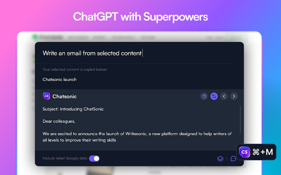 Chat Sonic, tools AI selain ChatGPT