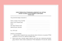 Download SPTJM PPDB Madrasah DKI Jakarta 2024 Doc PDF dan Word Serta Format Surat Pernyataan Pertanggung jawaban Mutlak