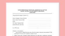 Download SPTJM PPDB Madrasah DKI Jakarta 2024 Doc PDF dan Word Serta Format Surat Pernyataan Pertanggung jawaban Mutlak