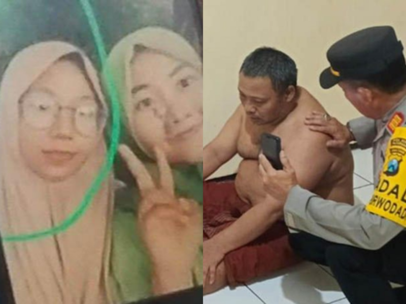 Almarhumah Fitria Almuniroh (kiri), korban pembunuhan oleh mertuanya sendiri, Khoiri (kanan) di Pasuruan. (Tajukflores.com)