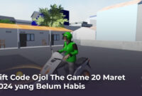 Gift Code Ojol The Game 20 Maret 2024 yang Belum Habis