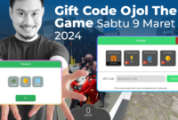 Gift Code Ojol The Game Sabtu 9 Maret 2024 Dapatkan Koin, Energi dan Uang Gratis