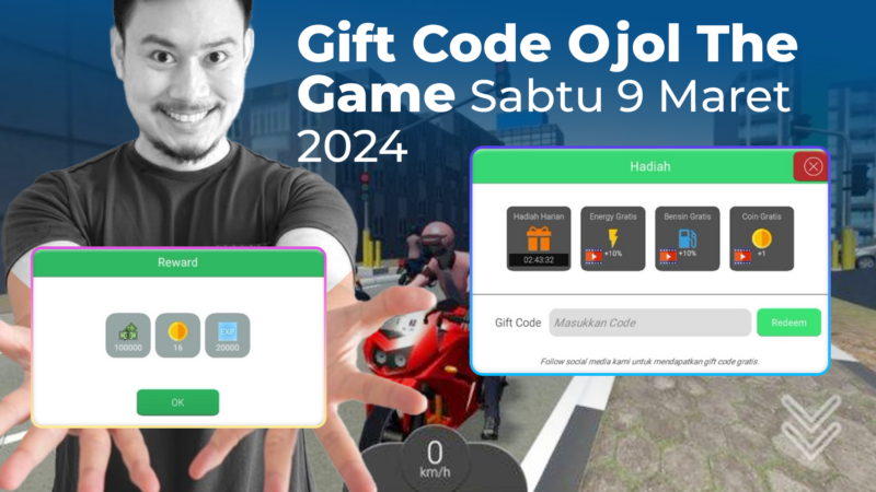 Gift Code Ojol The Game Sabtu 9 Maret 2024 Dapatkan Koin, Energi dan Uang Gratis