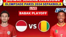 Gratis 3 Link Nonton Live Streaming Timnas U23 Indonesia vs Guinea Hari Ini Playoff Olimpiade Paris 2024