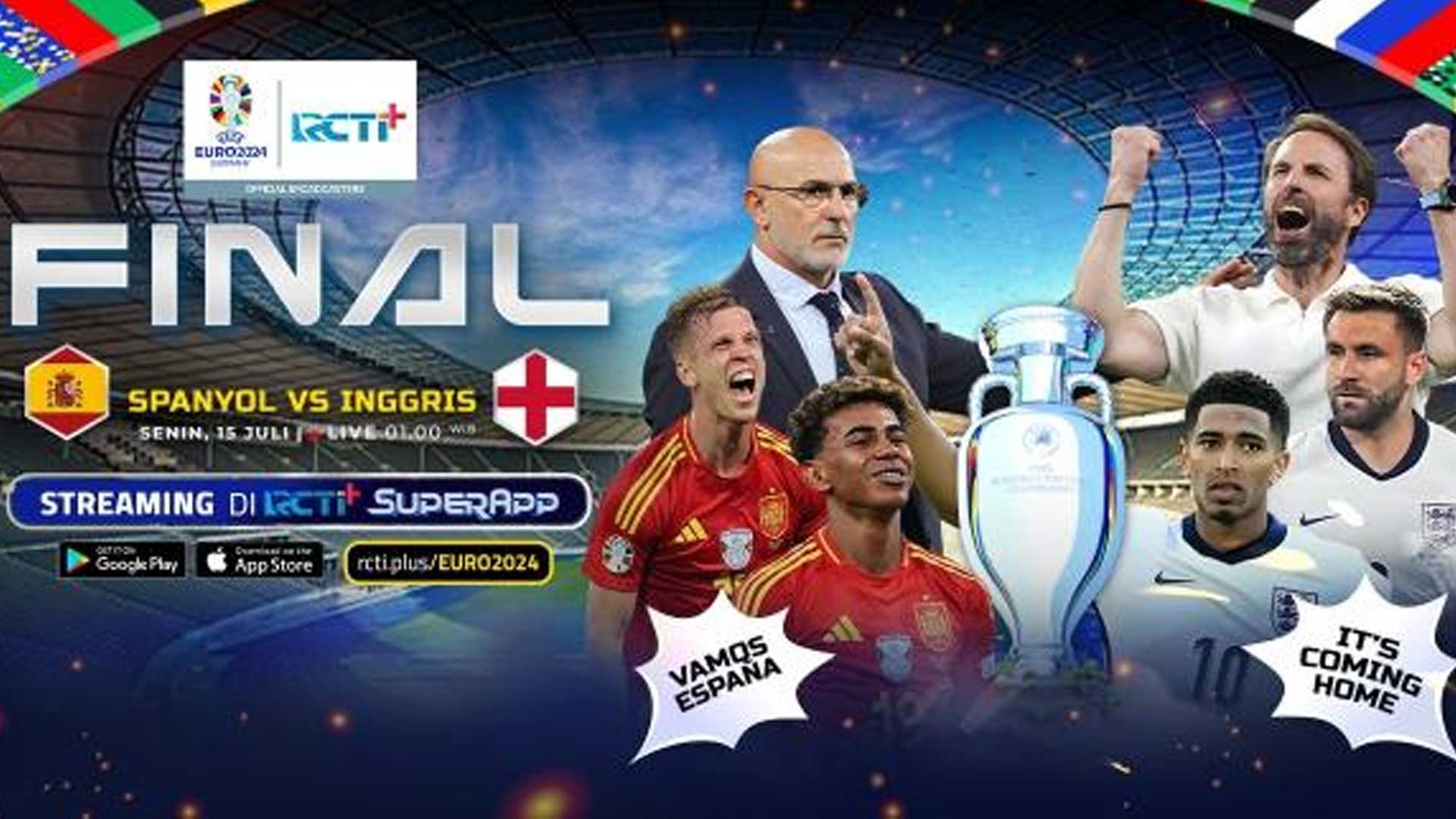 Gratis Link Download Yalla Live Apk Streaming Final Euro 2024 Spanyol vs Inggris Hari Ini