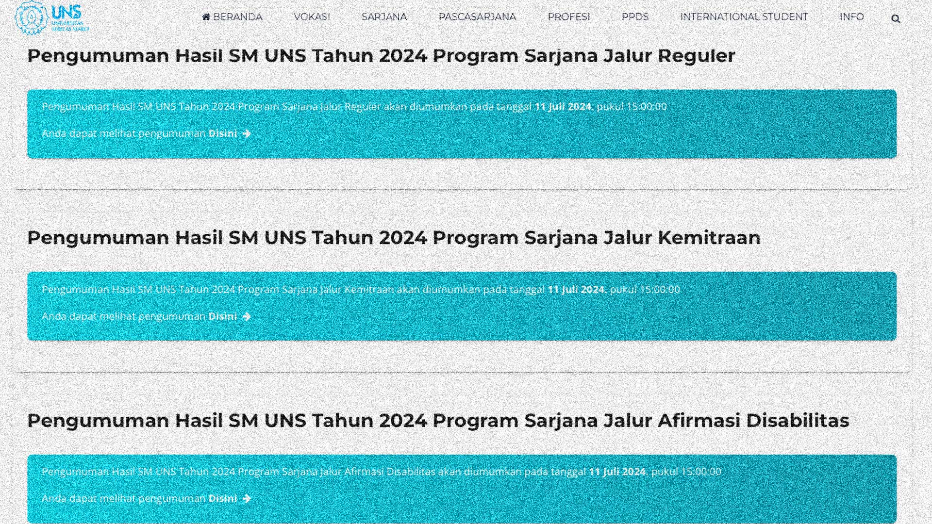 Jam Berapa Pengumuman SM UNS 2024? Simak Cara Daftar Ulang dan Link Cek Hasil Seleksi