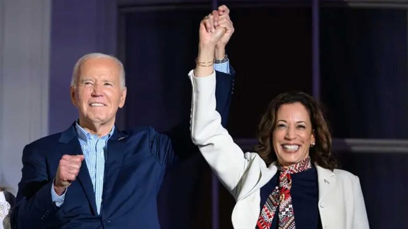 Presiden AS Joe Biden mendukung wakilnya, Kamala Harris di Pilpres AS 2024. Foto: Forbes
