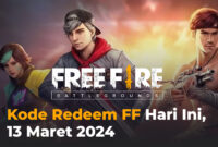 Kode Redeem FF Hari Ini, 13 Maret 2024