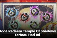 Kode Redeem Temple Of Shadows Terbaru Hari Ini 3 Juli 2024