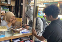 Suasana di Pasar Buku Kwitang, Jakarta. Foto: Antara