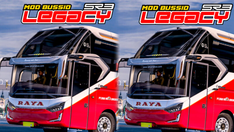 Link Download Mod BUSSID Bus Pariwisata Old Legacy Livery Full Strobo APK dan OBB