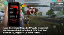 Link Download Regedit FF Auto Headshot No Password Apk Aim Lock GFX Tool Anti Banned v3, Rege FF GS Wolf FFH4X