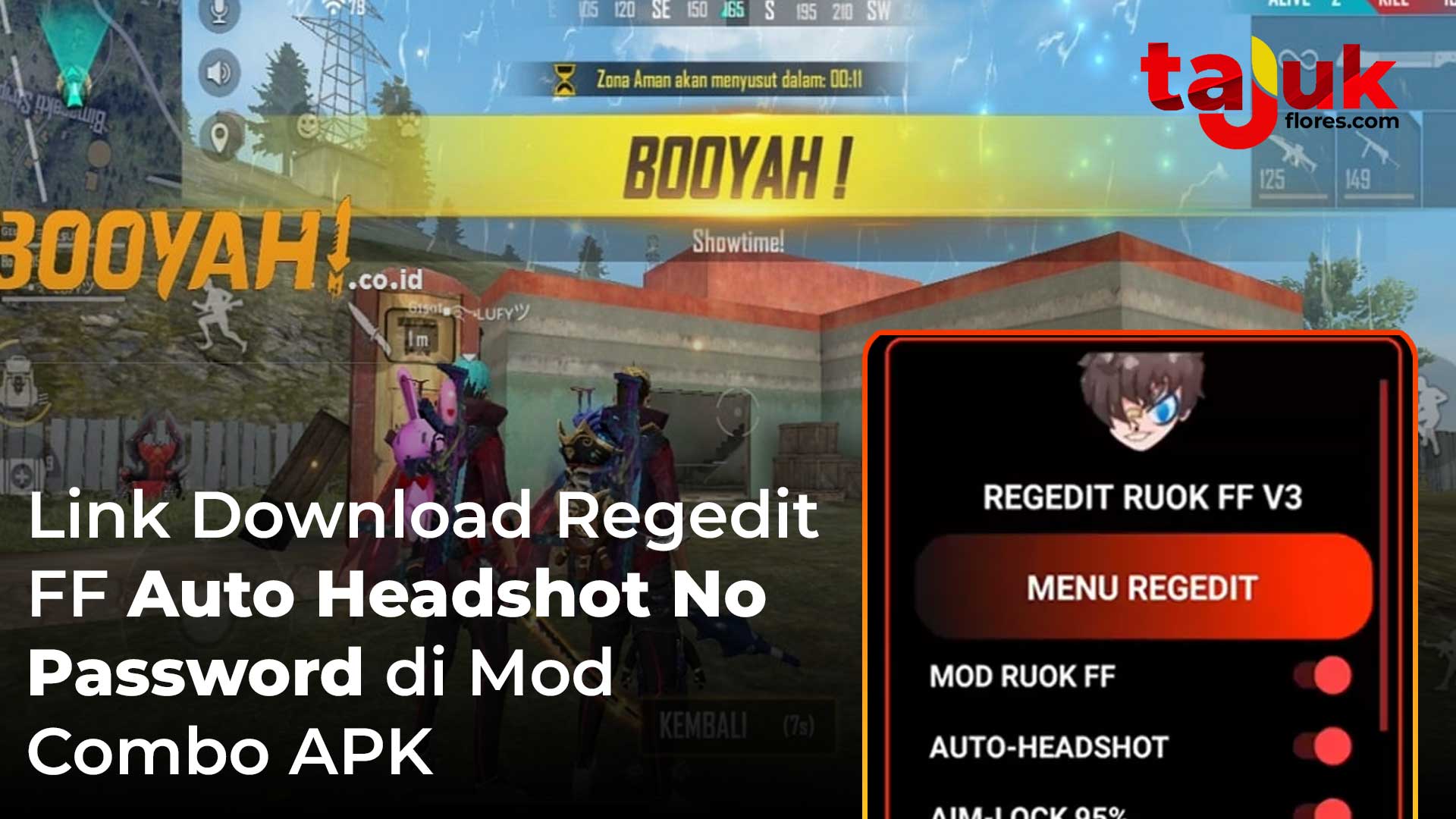 Link Download Regedit FF Apk Citer Auto Headshot Mod Combo Cheat Max VVIP v5 Anti Banned Rege No Password