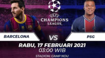 Link Live Streaming Barcelona vs PSG Hari Ini 17 April Perempat Final Liga Champions 2024, Nonton Gratis di SCTV