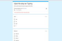 Link Ujian Typing Alay Docs PDF Google Form di Sini