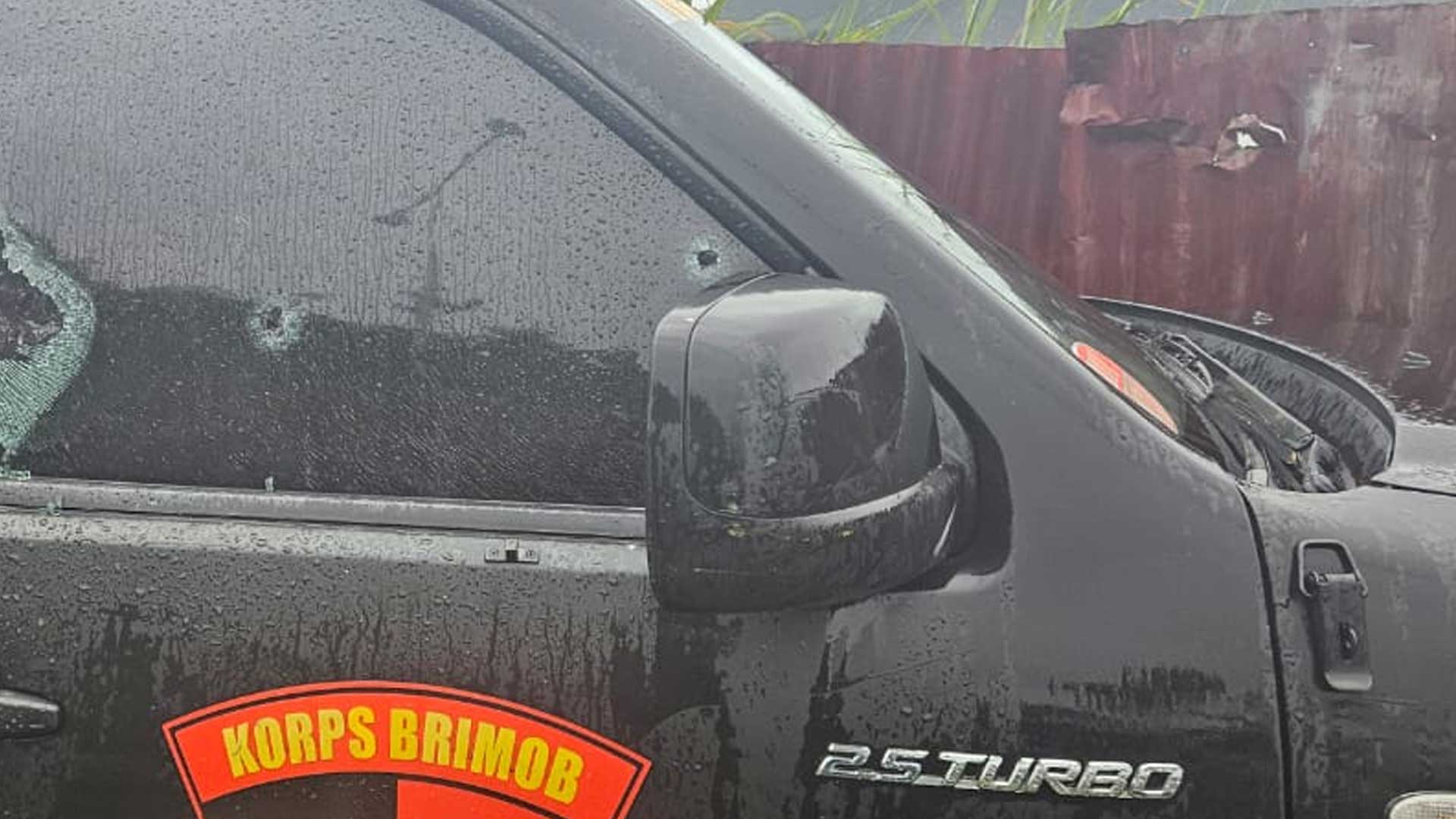 Mobil dinas Brimob Papua. Dok: Humas Polda Papua