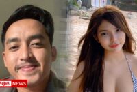 Kolase foto Pajar Setiabudi dan Tiara Aurellie. Pajar Setiabudi yang berprofesi sebagai sales properti ini diduga menipu Tiara Aurellie dan sejumlah Wanita lainnya dengan modus kencan. (Tajukflores.com/Instagram Tiara Aurellie)

