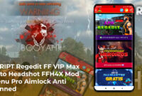 Link Download Regedit Ruok FF v3 White444 Auto Headshot Aman VIP MAX No Password, Link Rege FF FFH4X Anti Banned