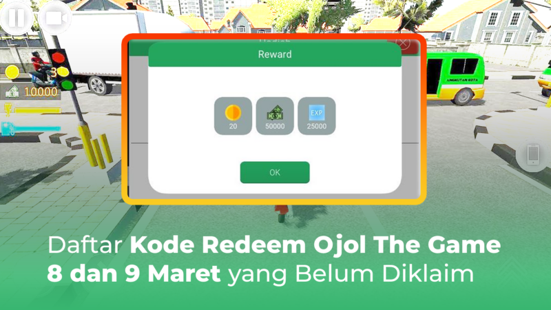 Terbaru! 8 Kode Redeem Ojol The Game 8 dan 9 Maret Belum Diklaim