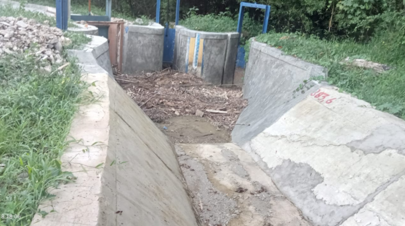 Kondisi terkini proyek rehabilitasi irigasi kewenangan pusat D.I Nggorang Sub D.I Wae Mese. Foto: Tajukflores.com/Istimewa
