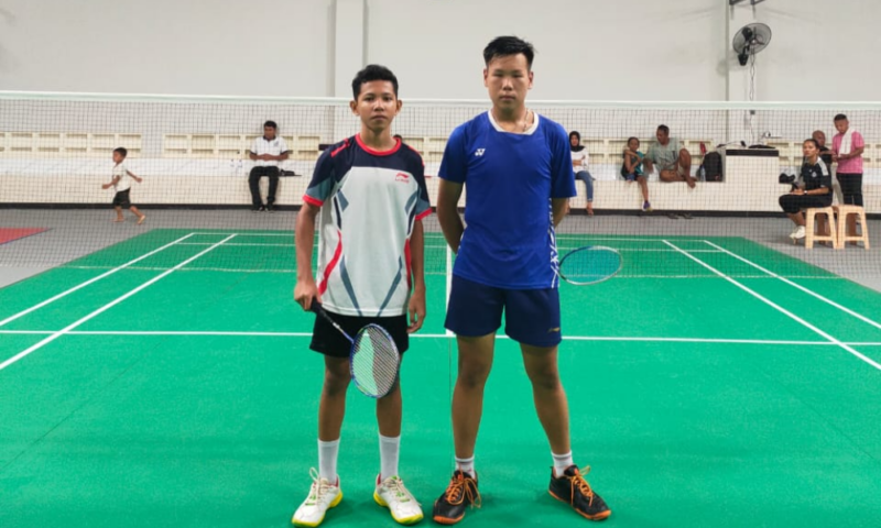 Christian Frans Suwardiputra atau A'an dan pelatihnya. Foto: Istimewa
