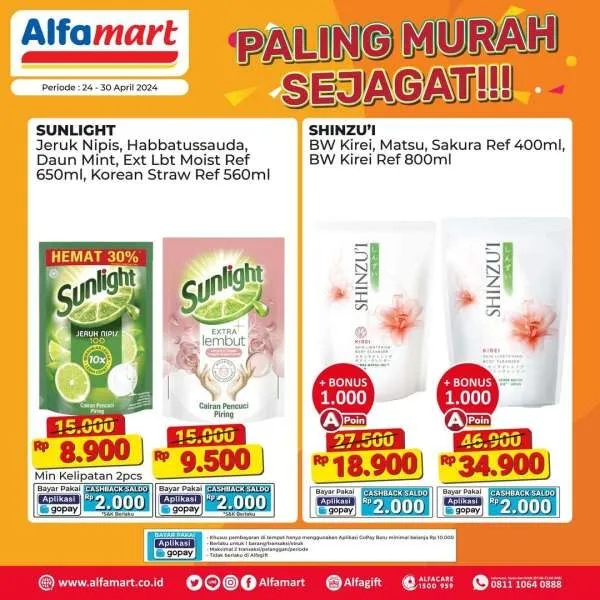 Promo Alfamart Paling Murah Sejagat 24-30 April 2024: Hemat Belanja Kebutuhan Sehari-hari!