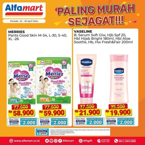 Promo Alfamart Paling Murah Sejagat 24-30 April 2024: Hemat Belanja Kebutuhan Sehari-hari!