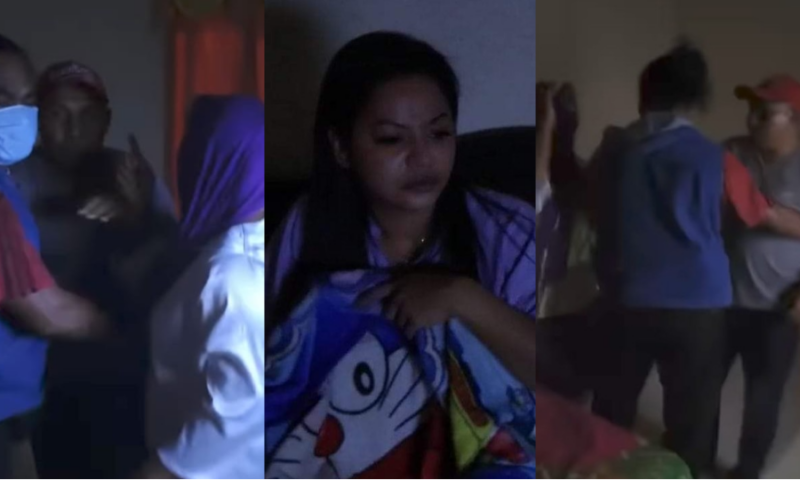 Tangkap layar istri sah menggerebek suaminya yang merupakan pengacara di Kota Kupang, NTT, tengah selingkuh dengan wanita lain di sebuah kamar kos. Foto: Tajukflores.com/Facebook
