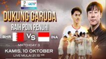 2 Link Live Streaming Timnas Indonesia vs Bahrain, Nonton Gratis Siaran Langsung di RCTI dan TV Online